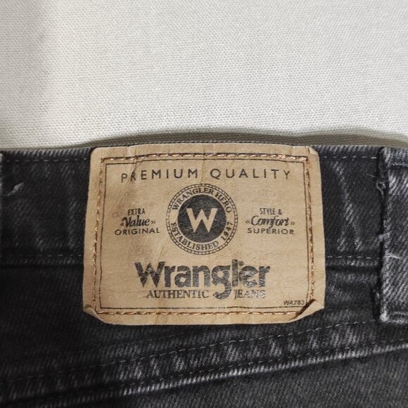 Wrangler jeans men's size 38X30 dark grey colour straight leg denim - Picture 5 of 11